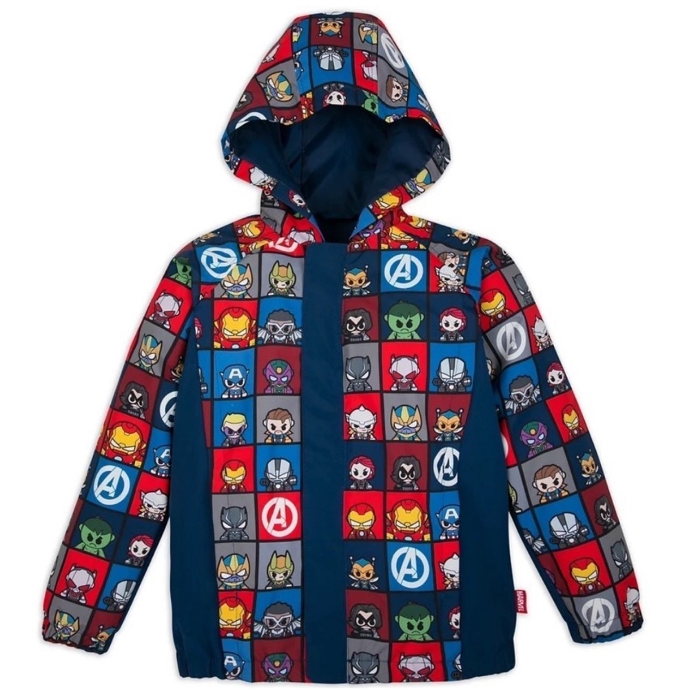 Disney Disneyland Park Marvel Avengers baby toddler kids boys rain jacket new 2T